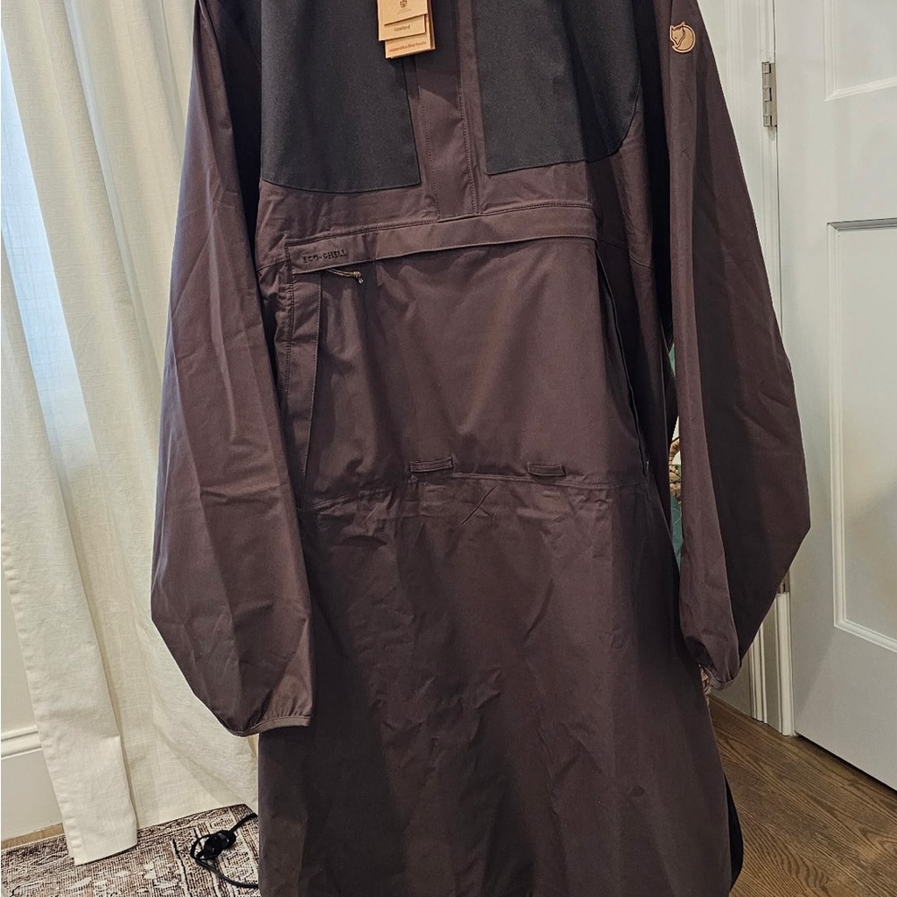 Unisex Fjallraven Brown Rain Jacket/Poncho